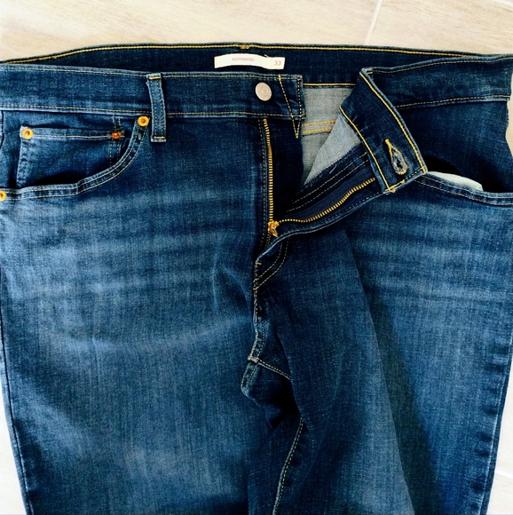 Levi's Boyfriend Jeans Size 33 Dark Blue - Picture 3 of 8